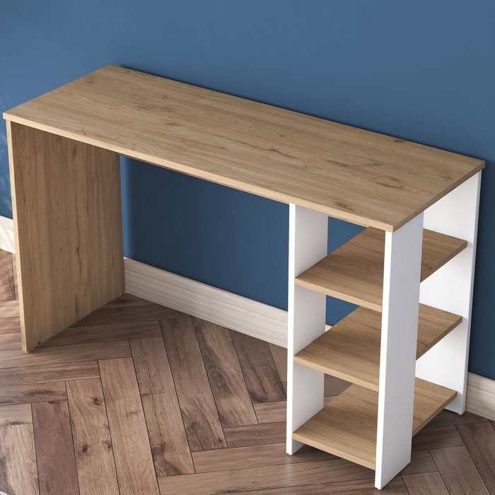 Hanah Home Escritorio de Estudio HA108 - 3425 Nogal y Blanco Hanah Home Escritorio de Estudio HA108 - 3425 Nogal y Blanco